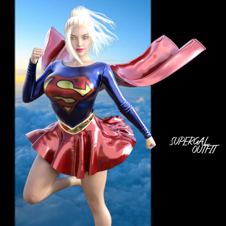 SuperGal Outfit G8F/G8.1F – Render-State