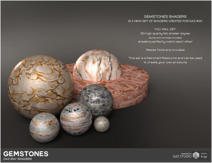 Daz Iray - Gemstones - Render-State