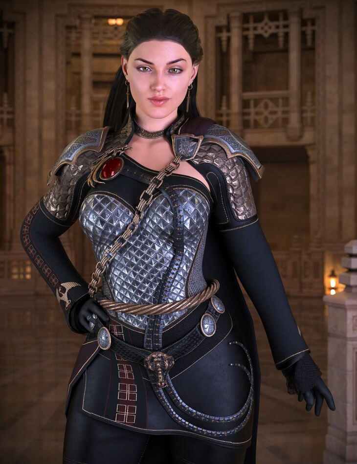 dForce Dragon Rider Royal Add-On for Dragon Rider Outfit - Render-State