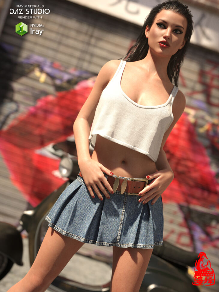 Dforce Tank And Skirt For Genesis 8 And 8 1 Females And Genesis 9 Render