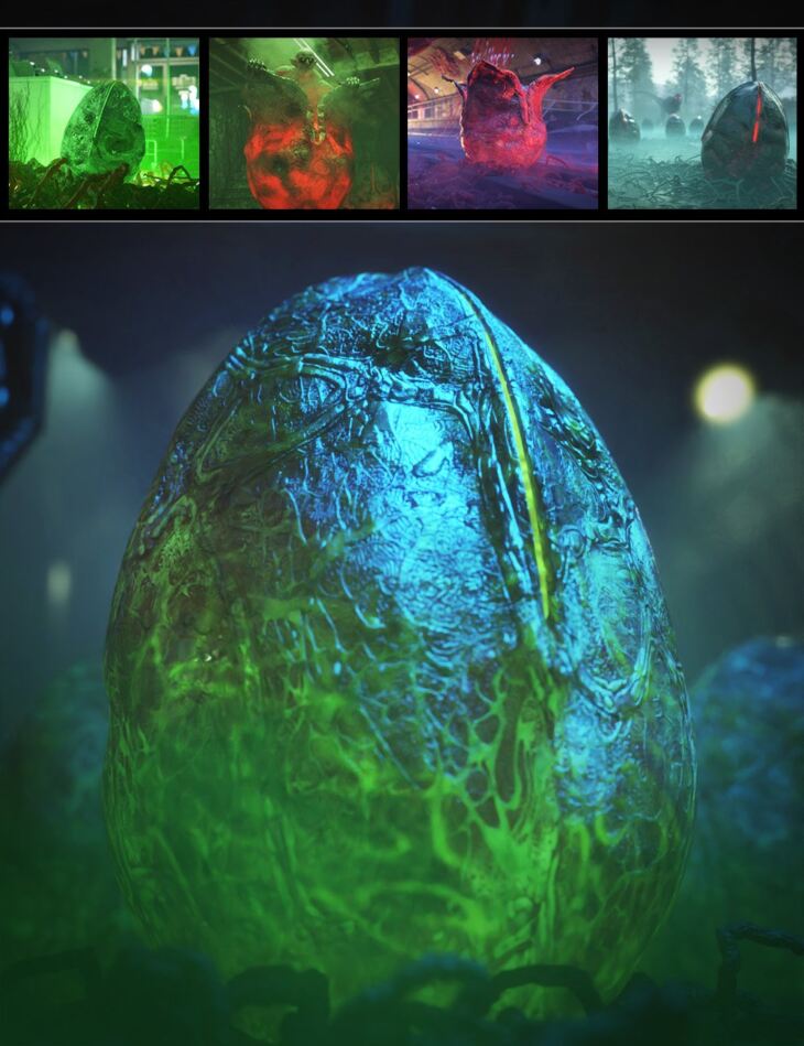 Alien Egg Infestation Render State