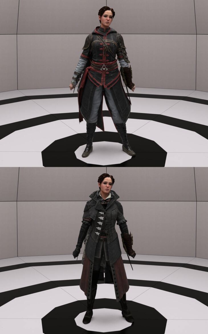 Evie Frye Shao Jun & Assassin Robes Outfits G8F/G8.1F – Render-State