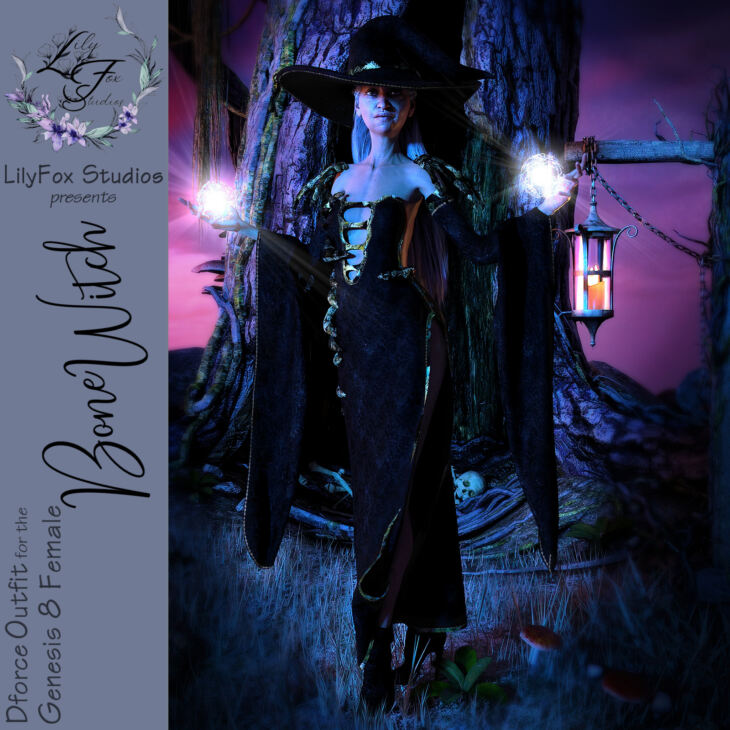 LFS dForce Bone Witch Outfit for Genesis 8 Female – Render-State