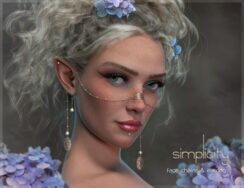Simplicity Face Chains and Earrings for Genesis 8 & 9