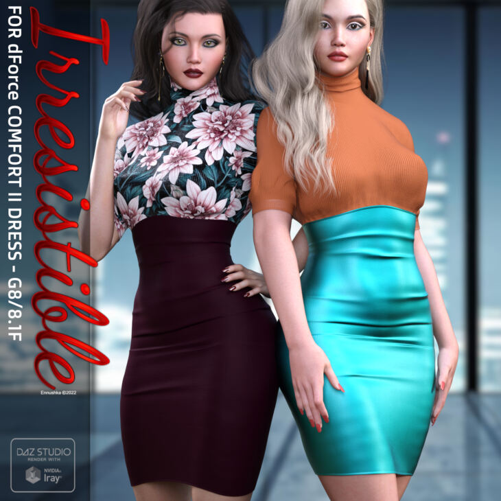 Irresistible Textures for dForce Comfort II Dress – Render-State