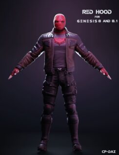 Red Hood For Genesis 8 And 8.1 Male