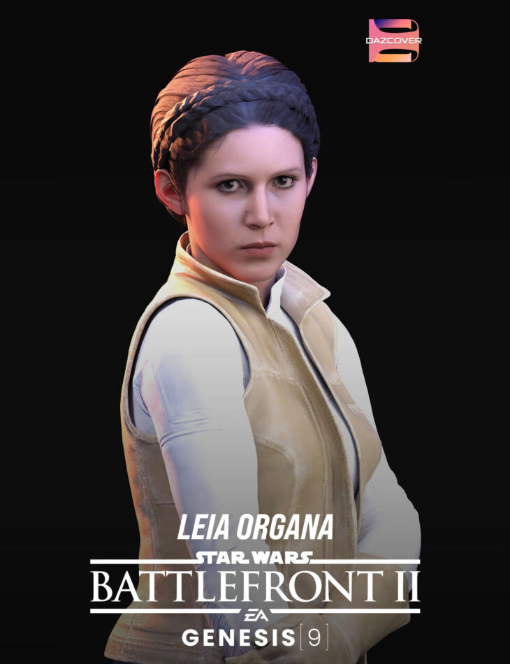 Swbfii Leia Organa For G9 Render State 6134