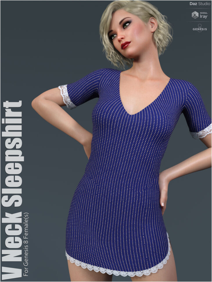 dForce V Neck Sleepshirt – Render-State