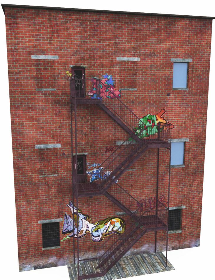 Graffiti Stairs – Render-State