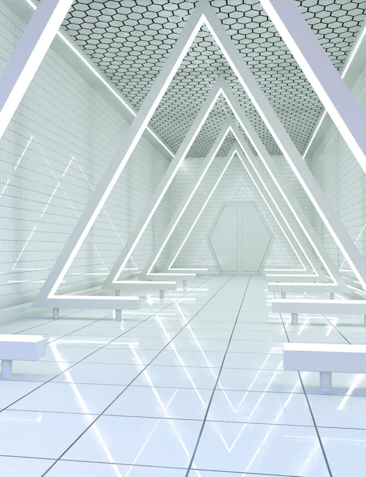 FH Sci-Fi Hallway Vignette - Render-State