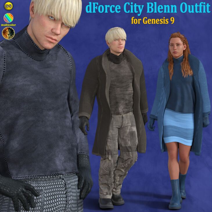 dForce City Blenn Outfit for G9 – Render-State