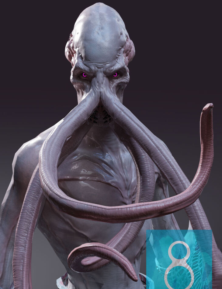 BG3 Mindflayer For G8M Render State   BG3 Mindflayer For G8M 