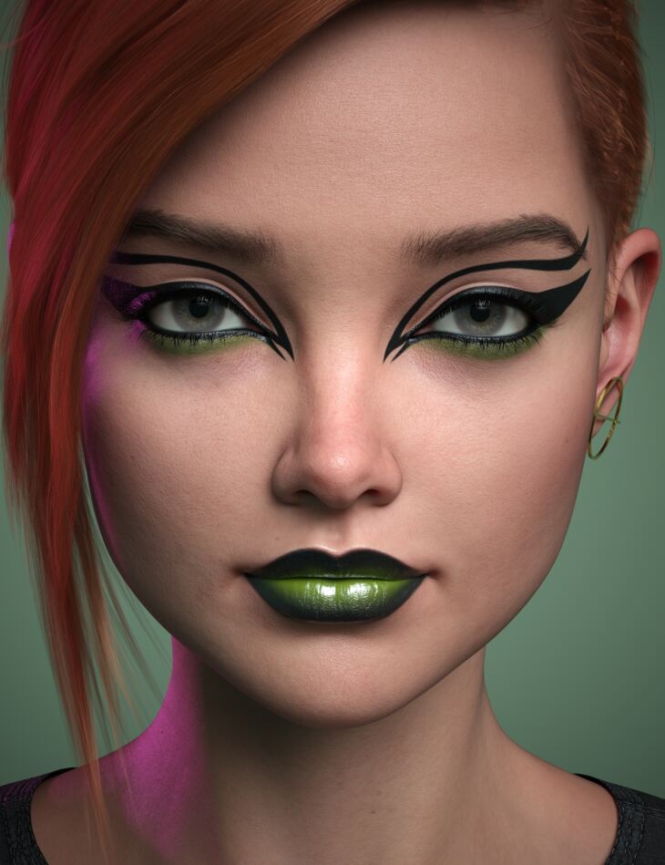 Makeup System - Dramatic Makeup for Genesis 9 - Render-State