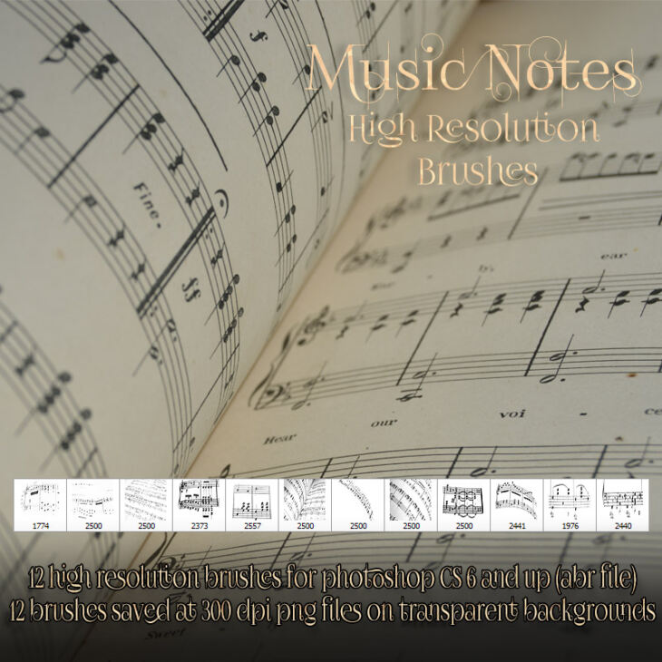 Music Notes Brushes - Render-State