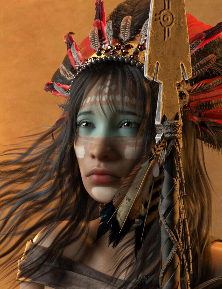 Chumana - Native American Indian for G8F - Render-State