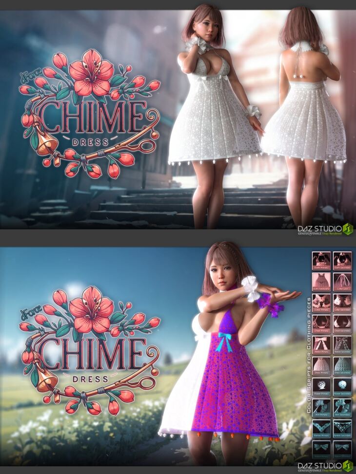 dForce Flower Chime Dress G8F – Render-State