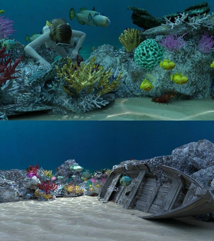 Coral Reef - Great Barrier Reef - Render-State