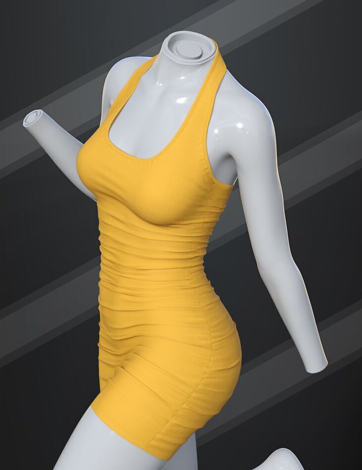 Dforce Su Halter Dress For Genesis 9 8 1 And 8 Female Render State