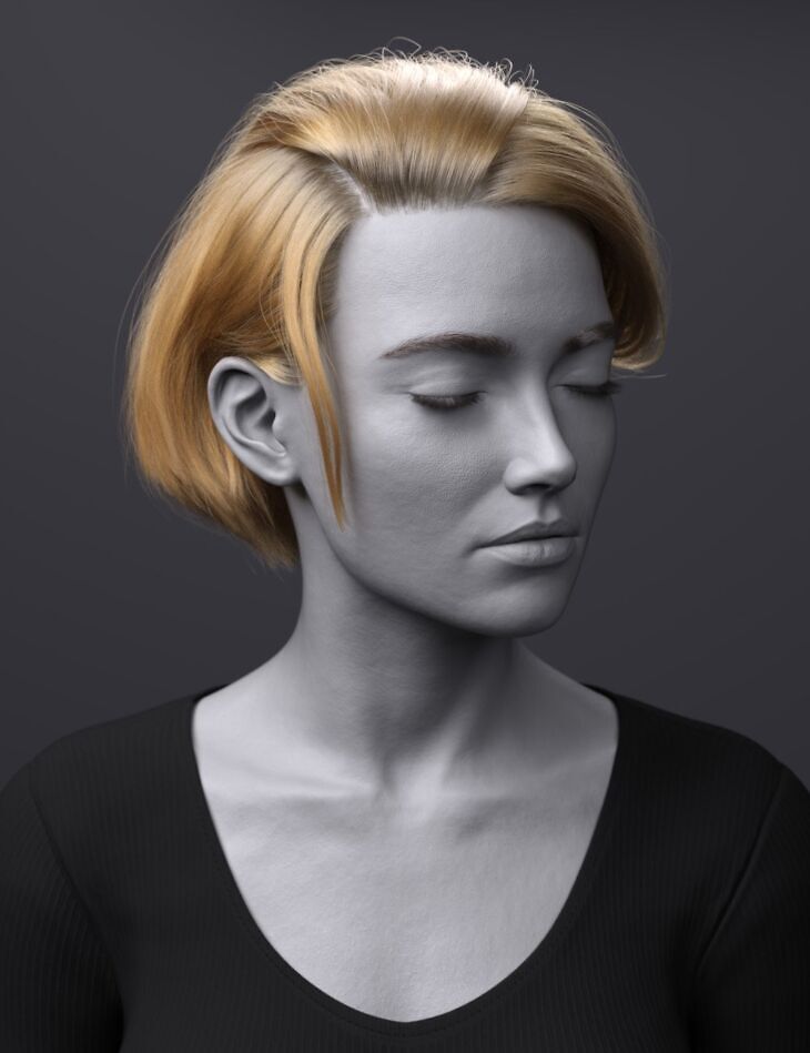 dForce FV Backcombed Bob Hair for Genesis 9 - Render-State